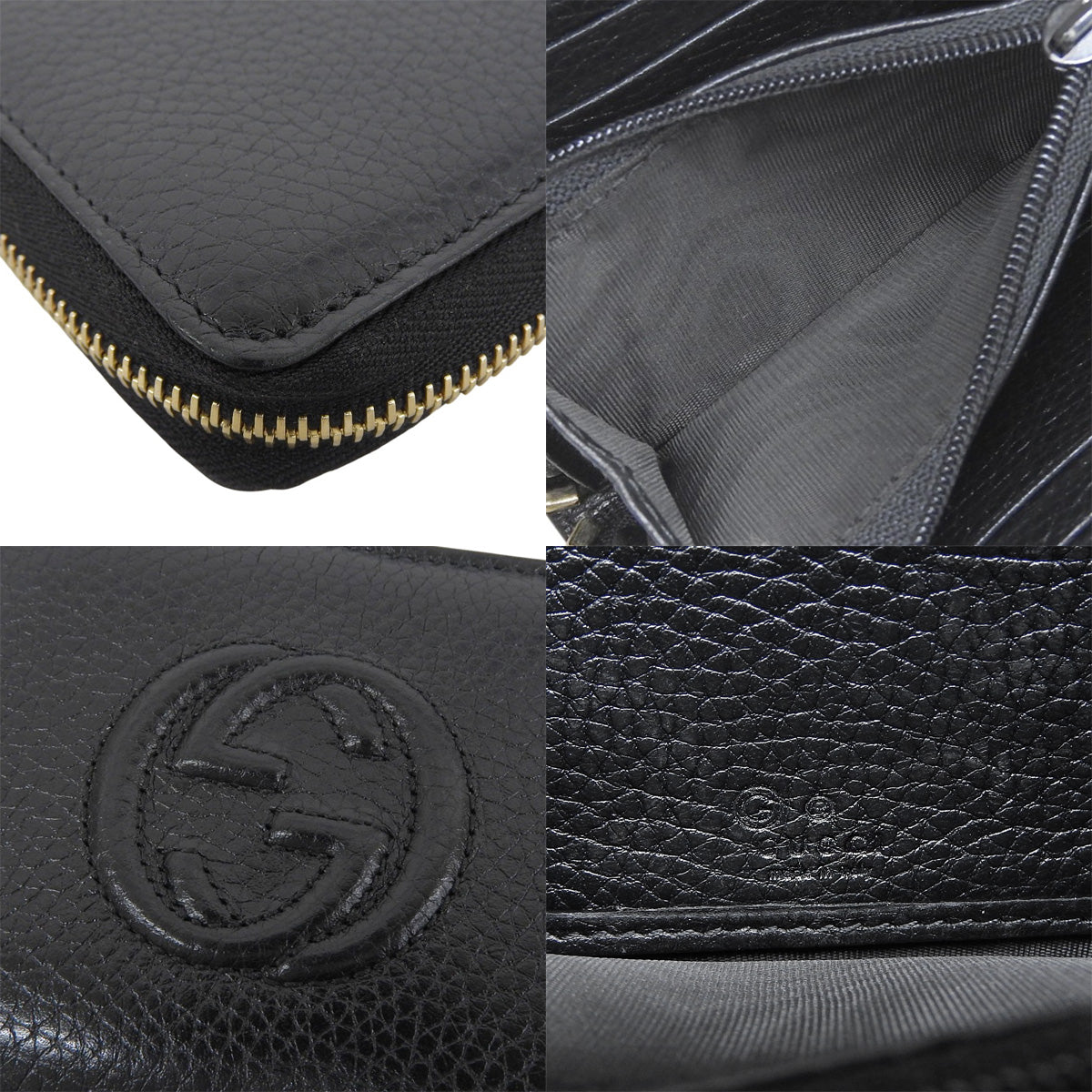 Soho 黑色真皮零钱包 598209