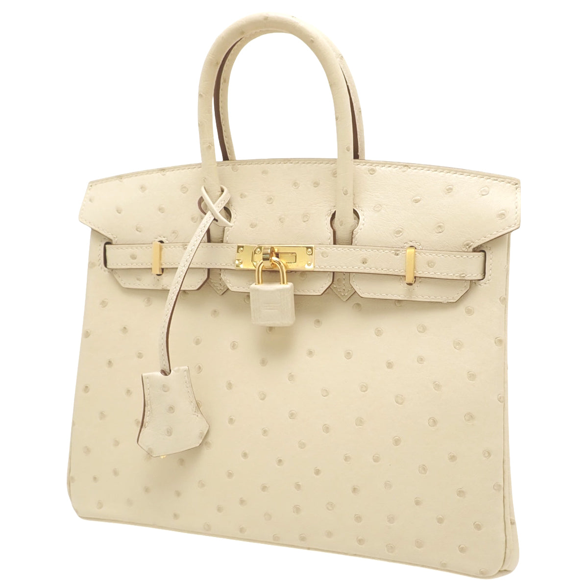 バーキン25 オーストリッチ ナタ ゴールド金具 U刻印