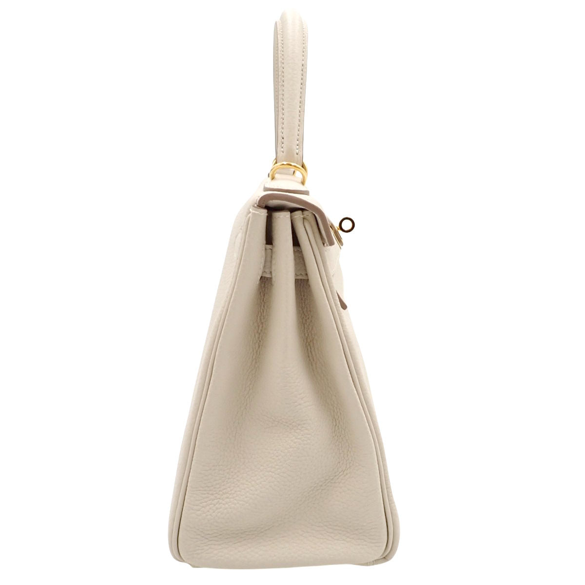 Kelly 28 (Sellier) Togo Craie Gold Hardware B stamp