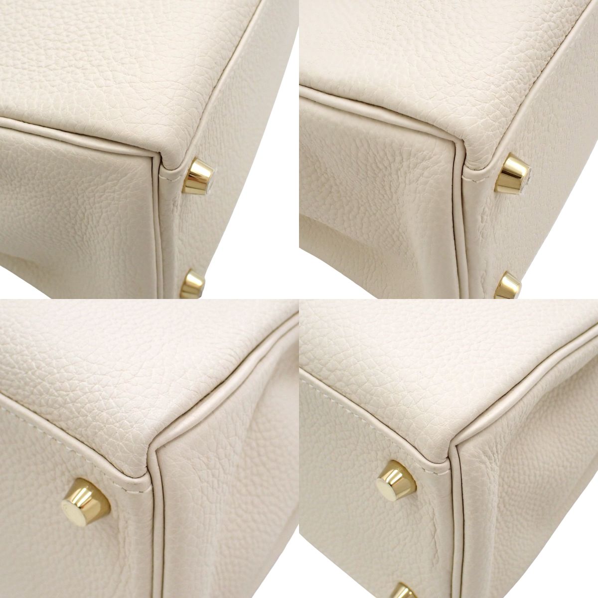 Kelly 28 (Sellier) Togo Craie Gold Hardware B stamp
