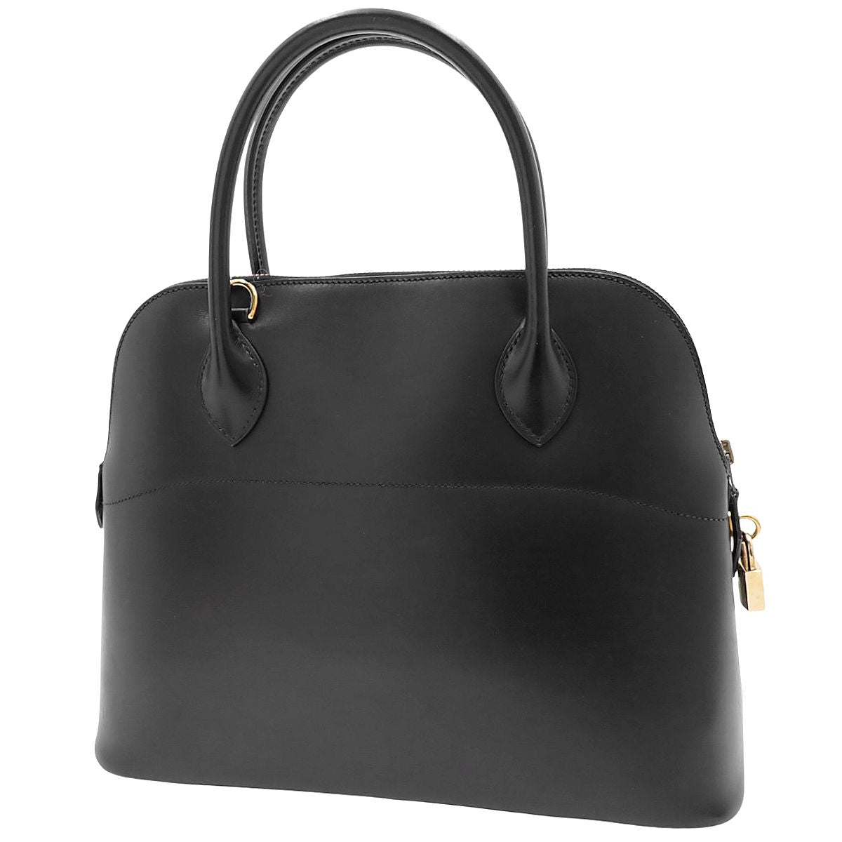 ボリード31 ボックスカーフ ブラック ゴールド金具 □F刻印