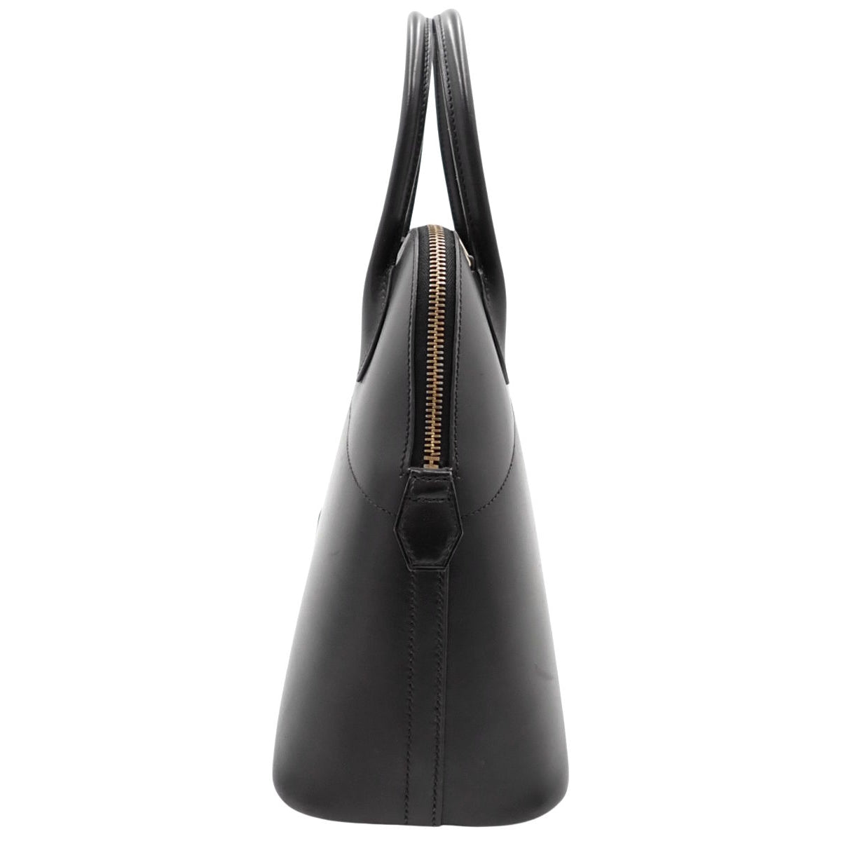 Bolide 31 in black box calf leather with gold hardware and an F stamp