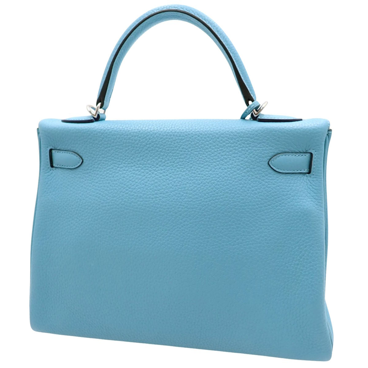 ケリー32 (内縫い) トリヨンクレマンス ブルーノール シルバー金具 D刻印