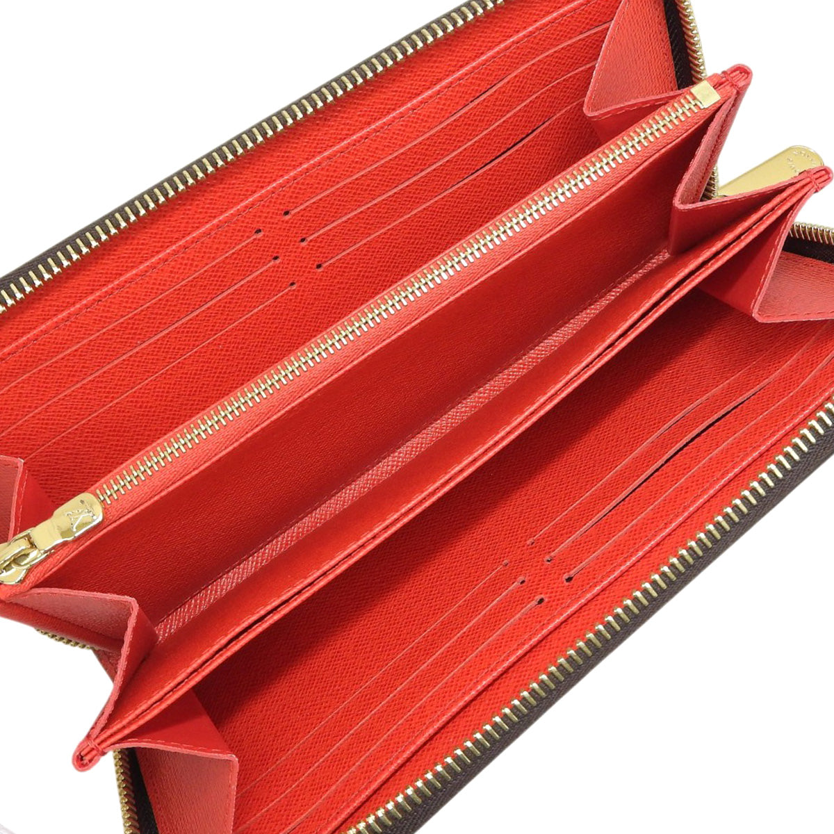 Monogram Zippy Wallet, Monogram Canvas, Coquelicot (M41896)