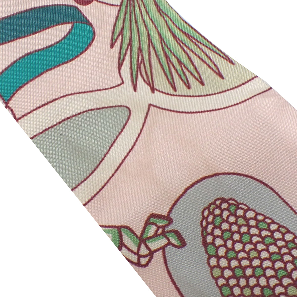 Exposition Universelle HERMES 万国博覧会 ツイリー シルク ローズプードル ヴェール ボルドー