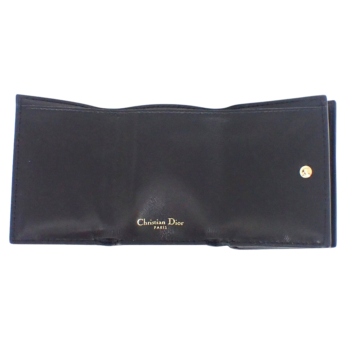 30 Montaigne 三折钱包 黑色皮革