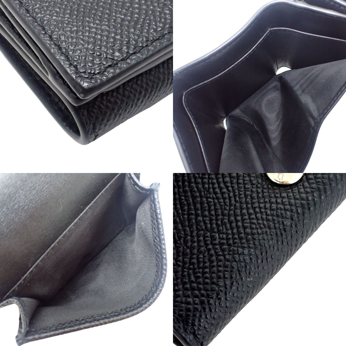 30 Montaigne 三折钱包 黑色皮革