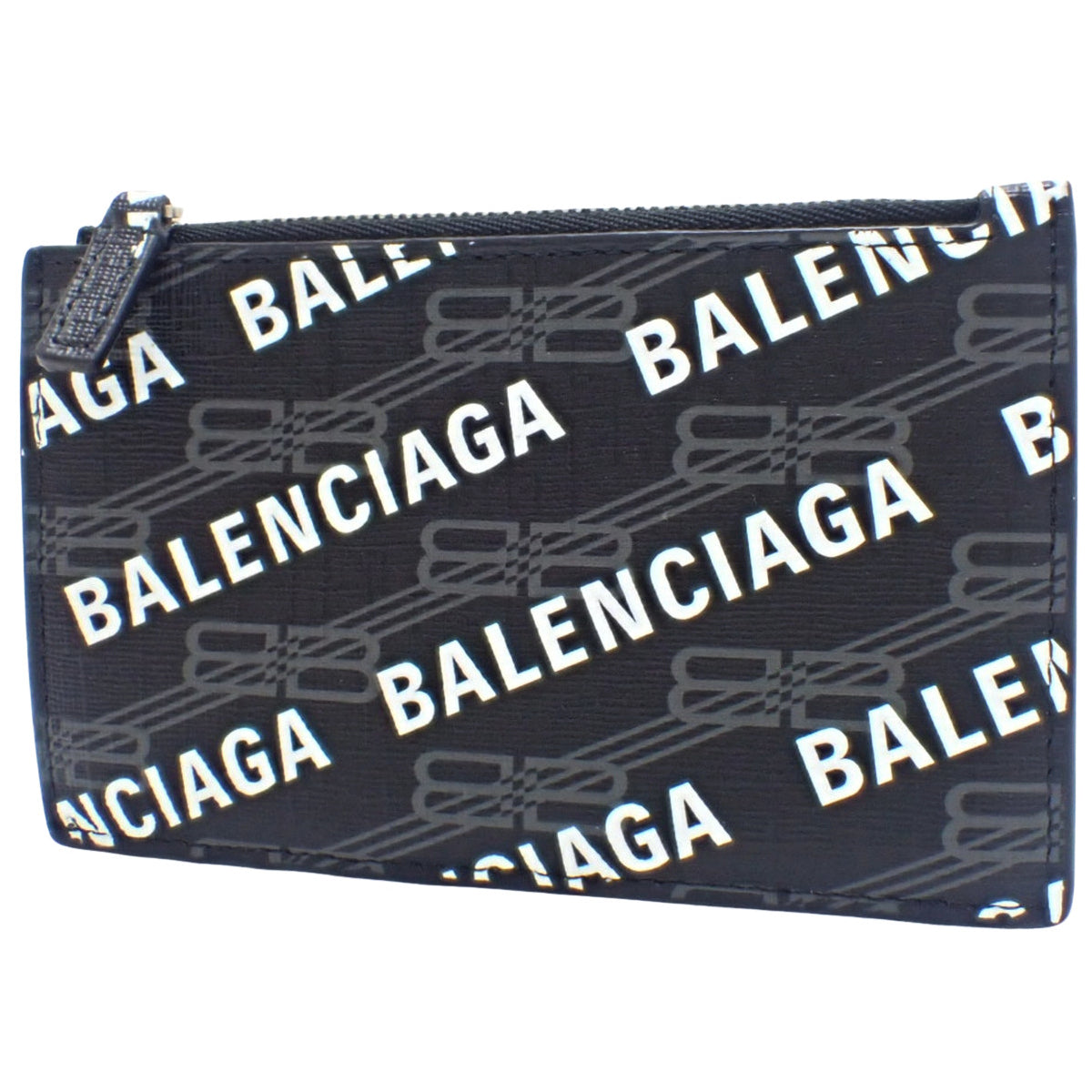 BBモノグラム フラグメントケース PVC レザー ブラック グレー ホワイト 640535