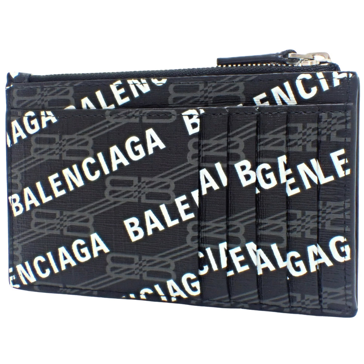 BBモノグラム フラグメントケース PVC レザー ブラック グレー ホワイト 640535