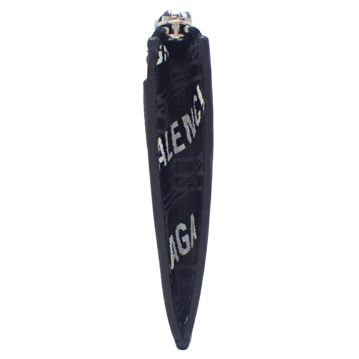 BB Monogram Fragment Case, PVC and Leather, Black, Gray, and White, 640535