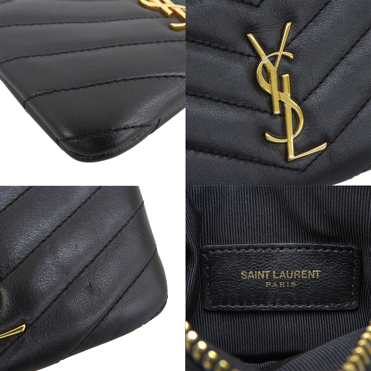 Cassandra Coin Purse, Leather, Black 403182