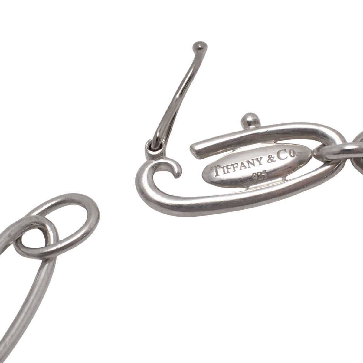 Oval Link 5 Charm Bracelet in Silver SV925