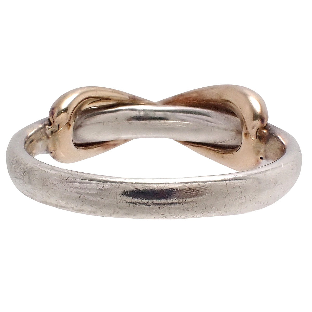 インフィニティ リング シルバー SV925 ピンクゴールド K18PG 7(47)号