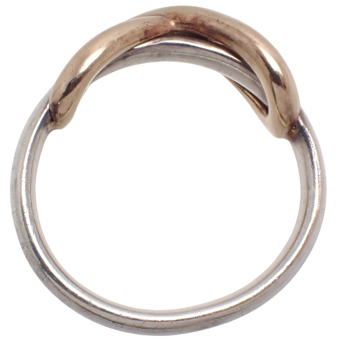 Infinity Ring Silver SV925 Pink Gold K18PG Size 7 (47)