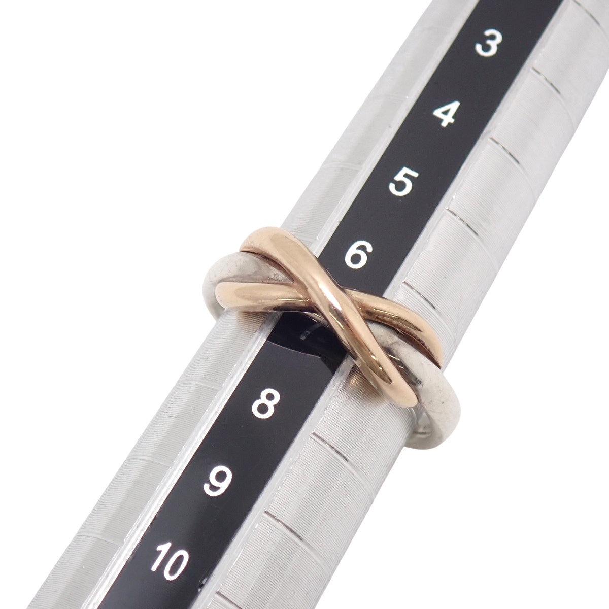 インフィニティ リング シルバー SV925 ピンクゴールド K18PG 7(47)号