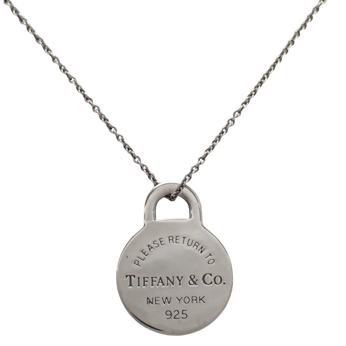 Round Tag Pendant Silver SV925