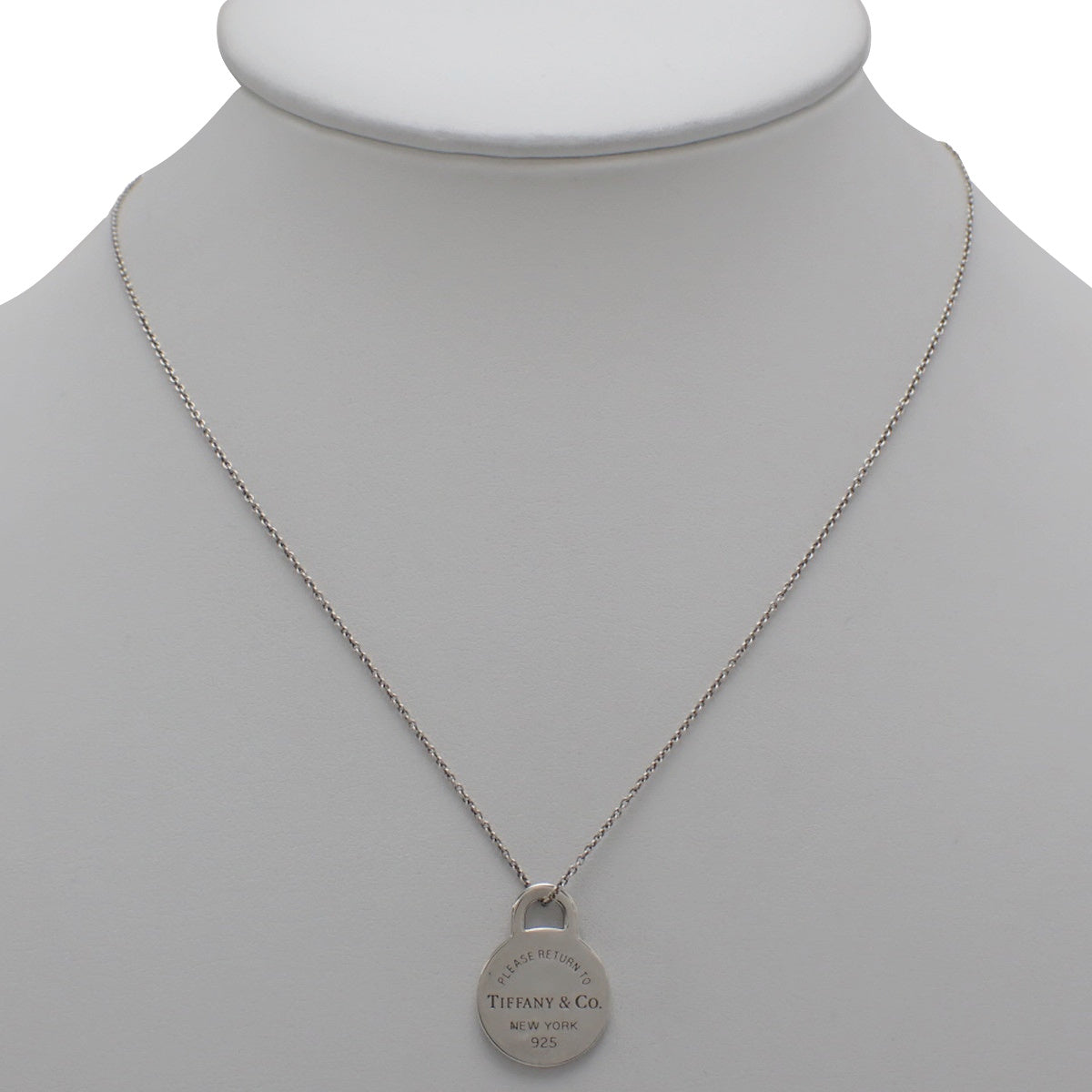 Round Tag Pendant Silver SV925