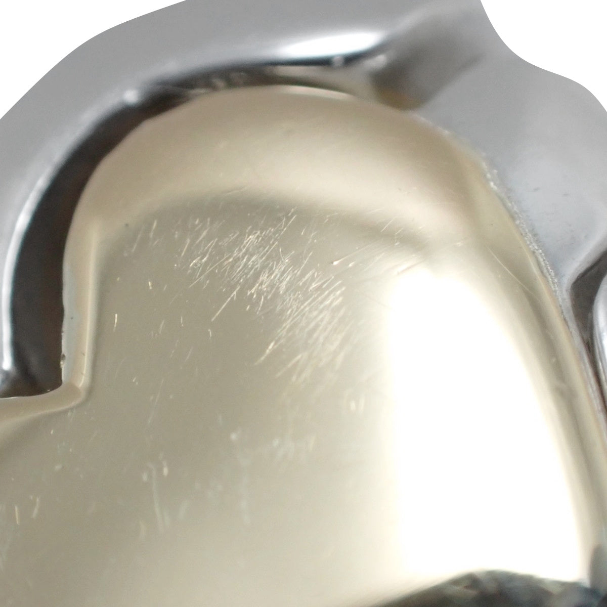 Puzzle Heart Pendant Silver SV925 Yellow Gold K18YG