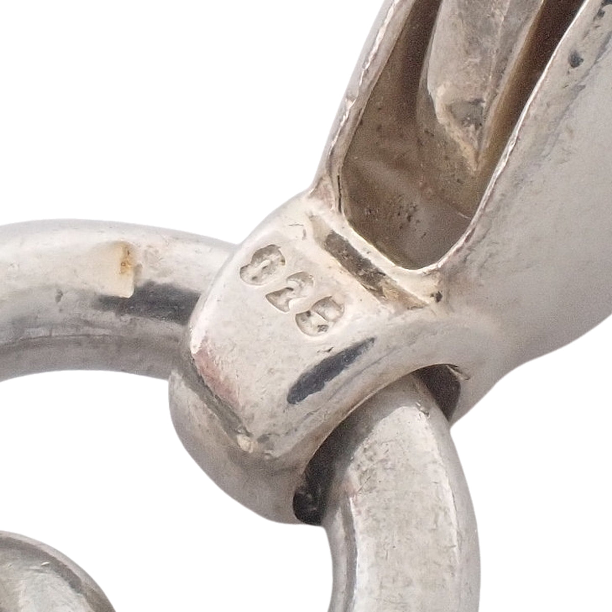 Oval tag necklace in silver SV925