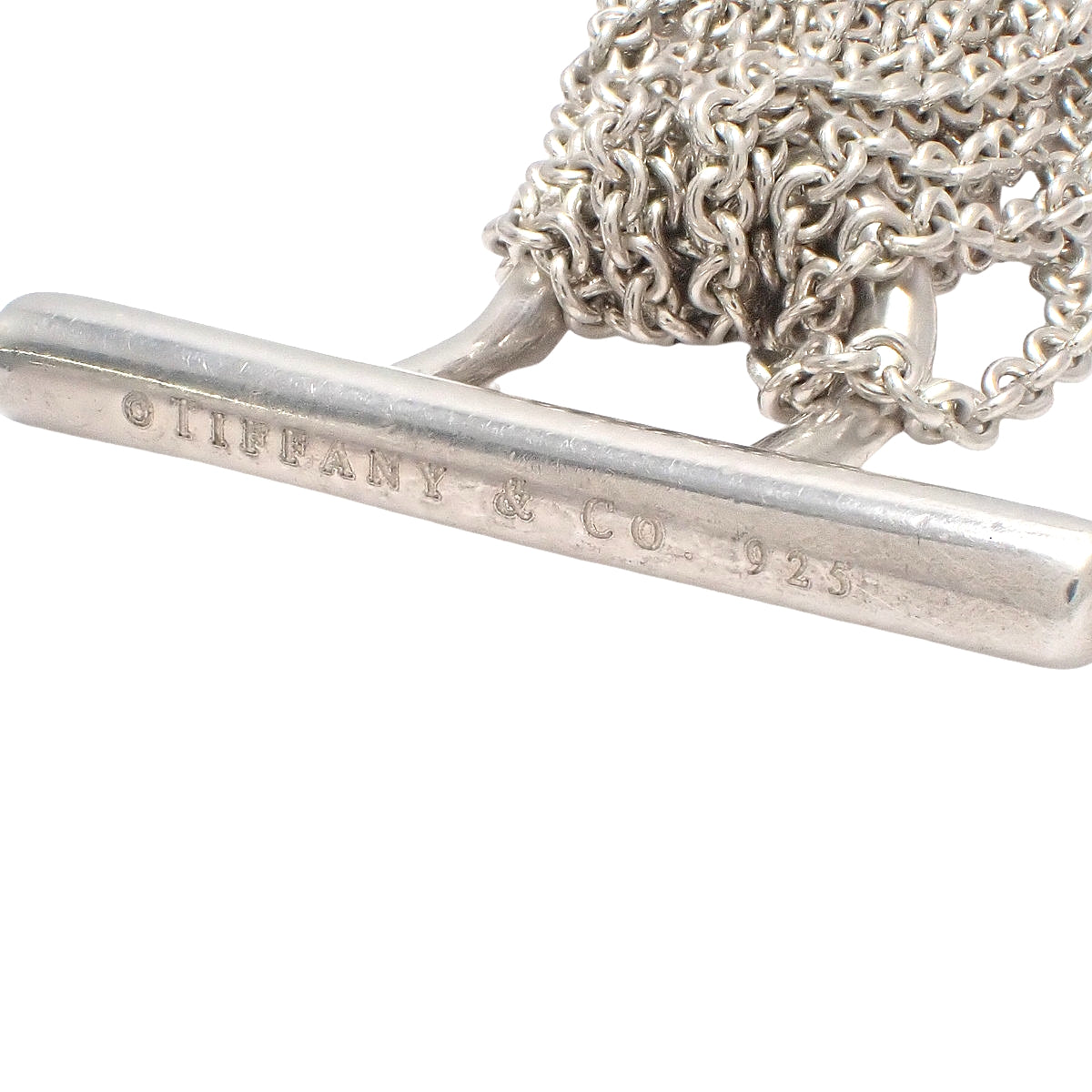 Open Heart Toggle Necklace Silver SV925