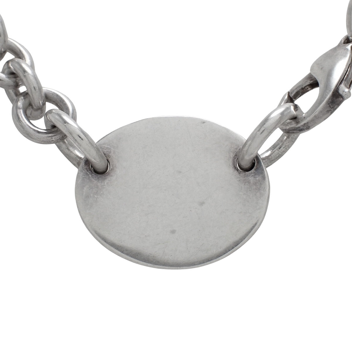 オーバル タグ ネックレス シルバー SV925