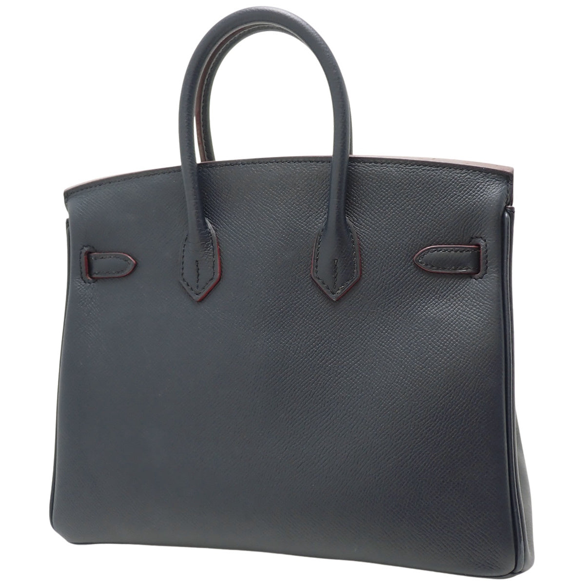 バーキン25 コントゥール ヴォーエプソン ブルーインディゴ ルージュアッシュ ゴールド金具 X刻印