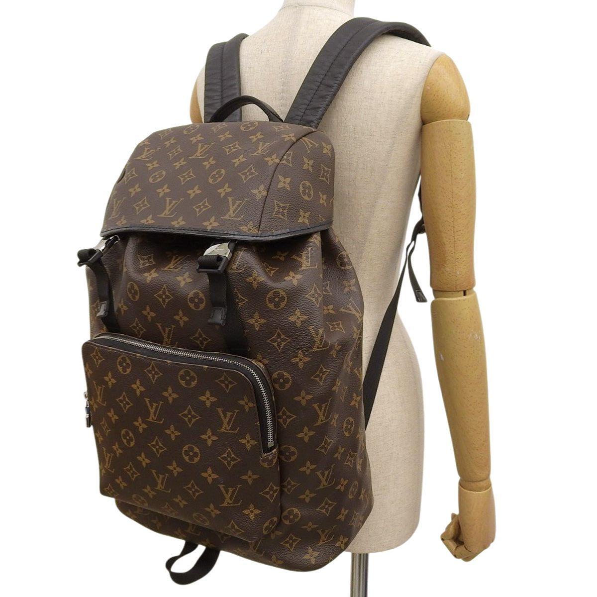 Monogram Macassar Zack Backpack Monogram Macassar Brown M43422