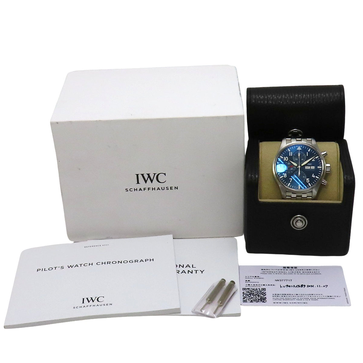 Pilot Watch Chronograph Le Petit Prince IW377717 SS Blue Automatic Men's
