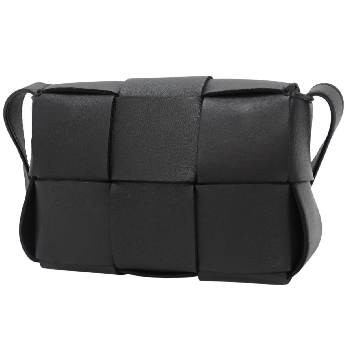 Maxi Intrecciato CANDY Cassette Mini Bag Lambskin Black 666688VMAY18425