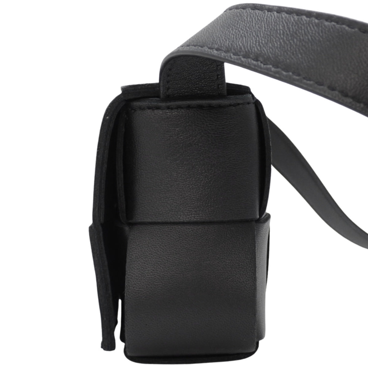 Maxi Intrecciato CANDY Cassette Mini Bag in Black Lambskin (666688VMAY18425)