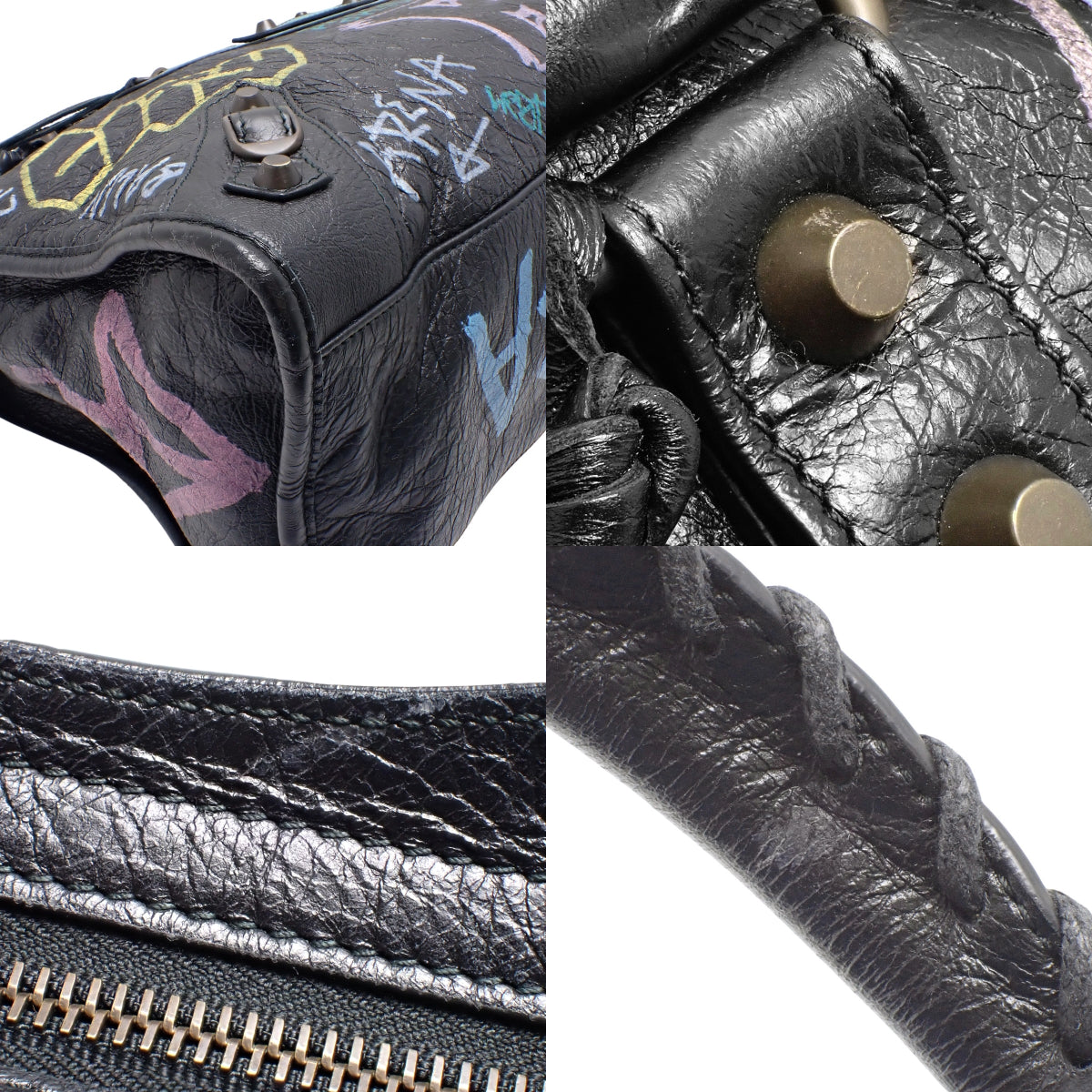 Graffiti Classic The City Medium Leather Black Multicolor 115748