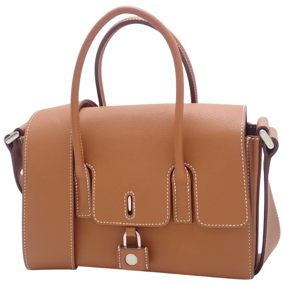 新款 Drag 22 Evercolor 金色表盘,搭配银色五金件和 B 字印记