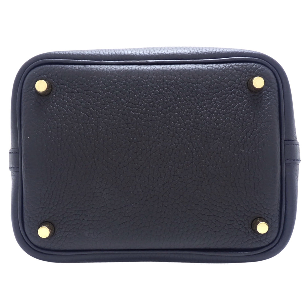 Picotin Lock PM,Taurillon Clemence 皮革,黑色,金色五金,Z 字印记