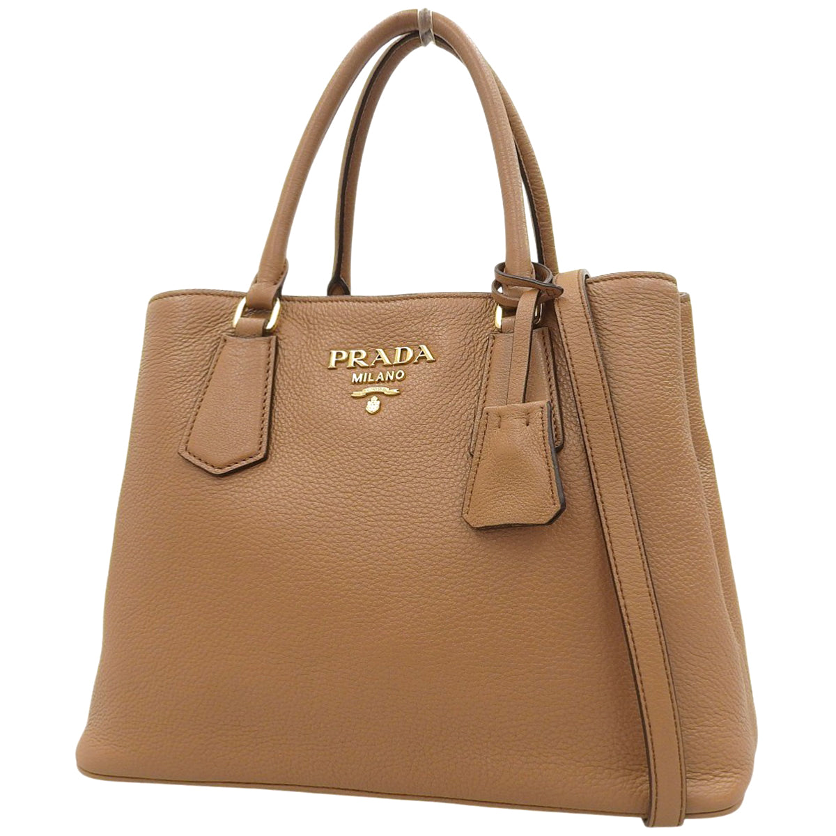 2WAY ハンドバッグ レザー VITELLO PHENIX CARAMEL 1BA239