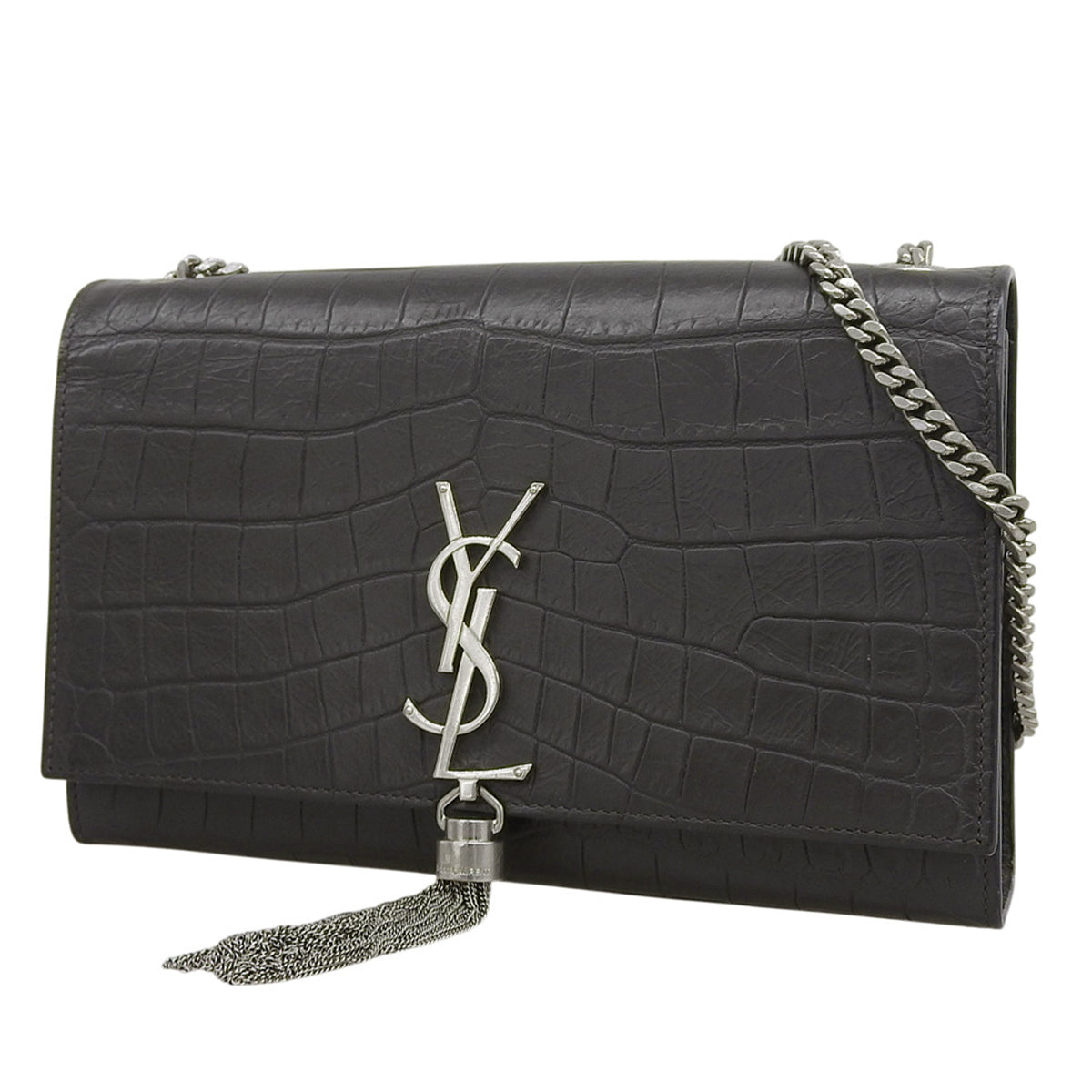 ケイトタッセル ミディアム カーフ グレー 354119