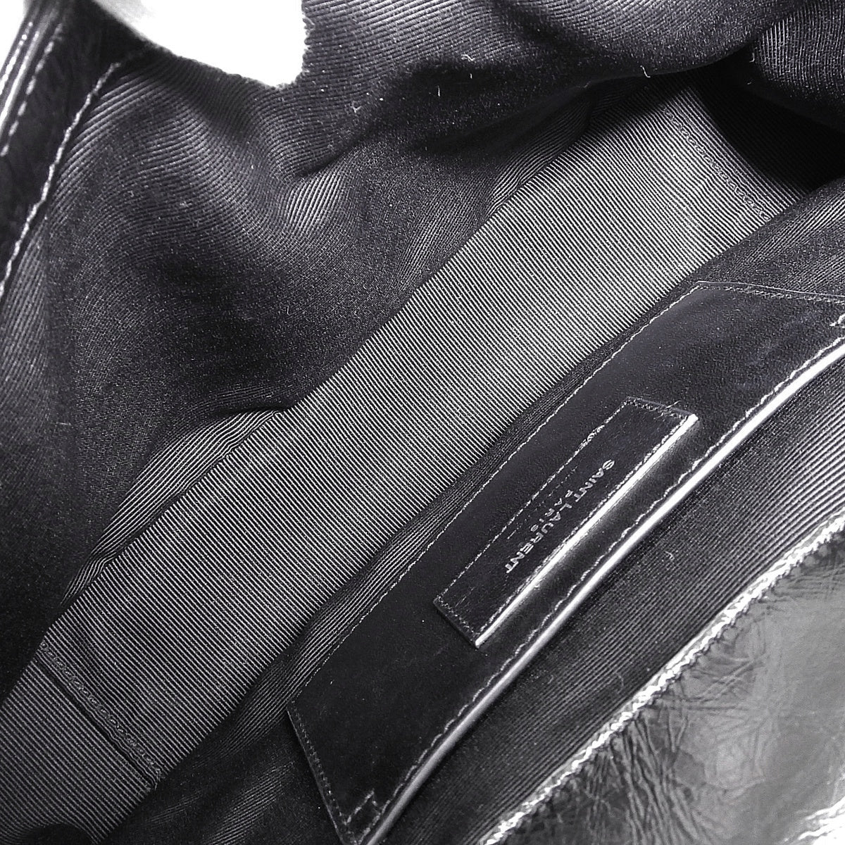 Baby Punk Chain Shoulder Bag in Black Leather