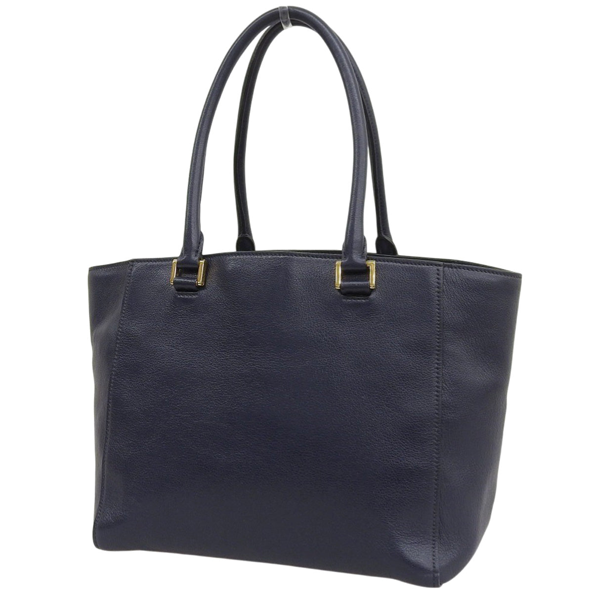 2-way handbag, leather, navy, 1BG227