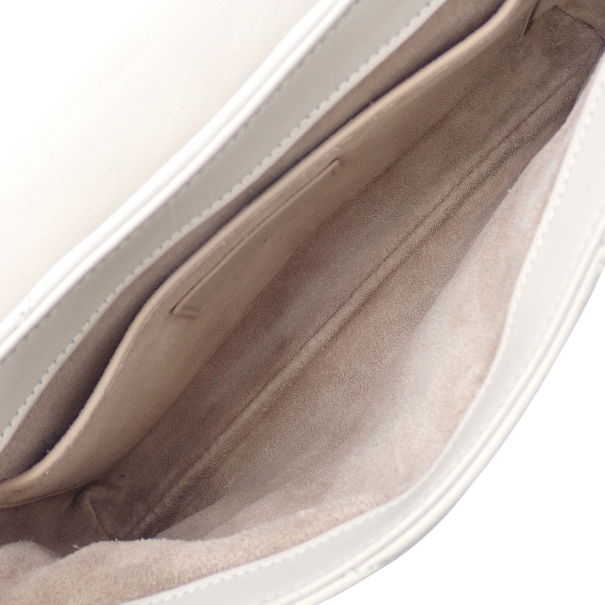 One-handle bag in ivory leather 698567