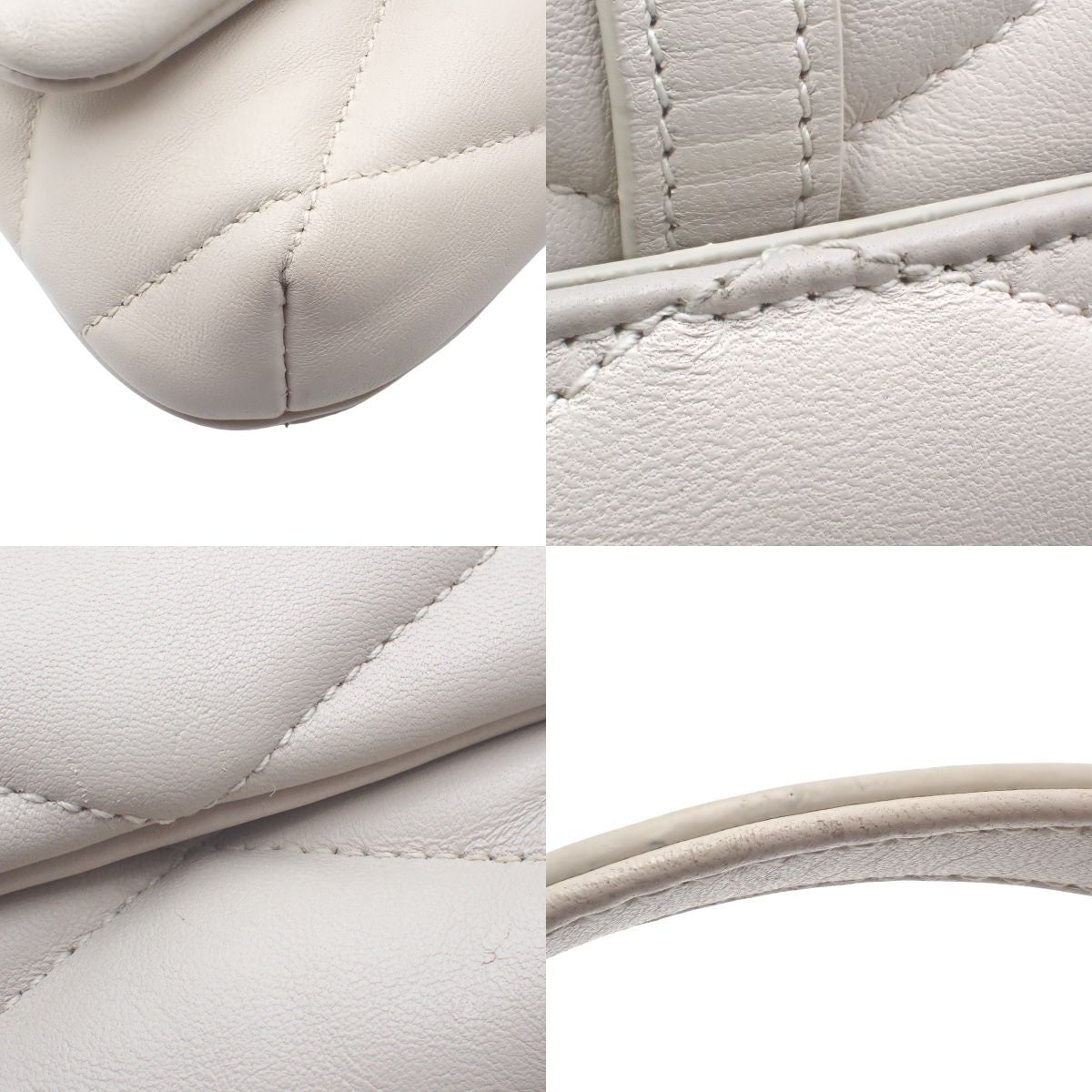One-handle bag in ivory leather 698567