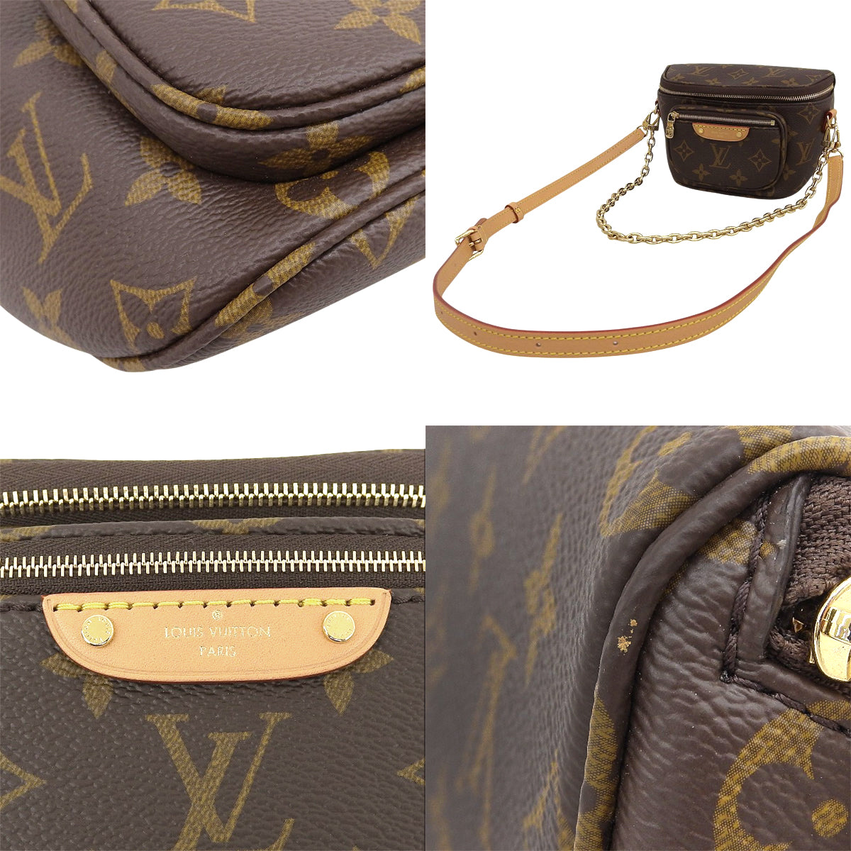 モノグラム ミニ バムバッグ ブラウン M82335