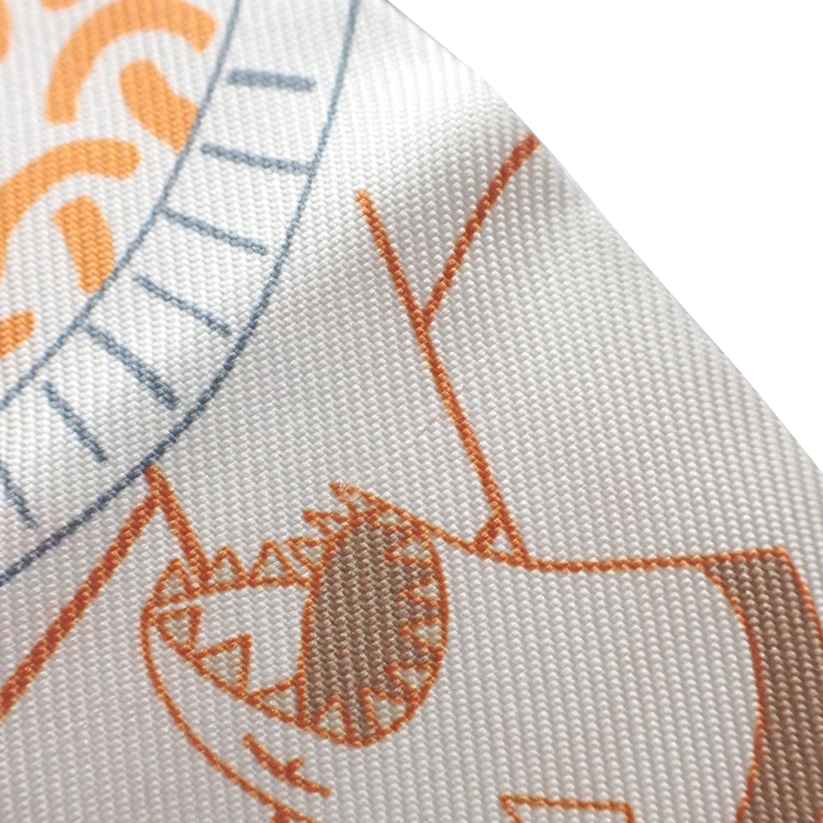 Splash Park スプラッシュパーク ツイリー シルク ブラン オレンジ ヴェールドグリ