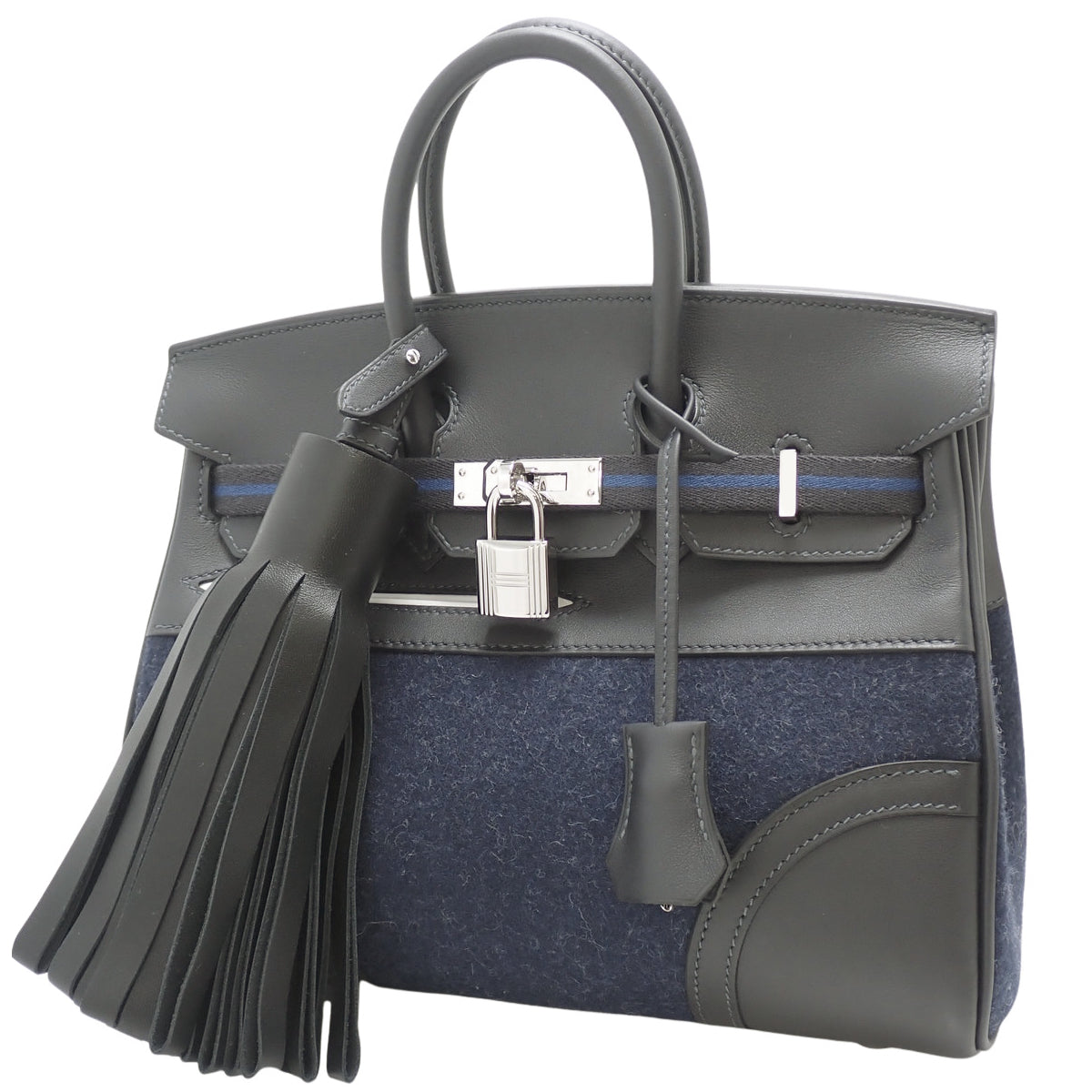 バーキンゴーチーム25 スイフト フェルト キャバン ブルーニュイ W刻印