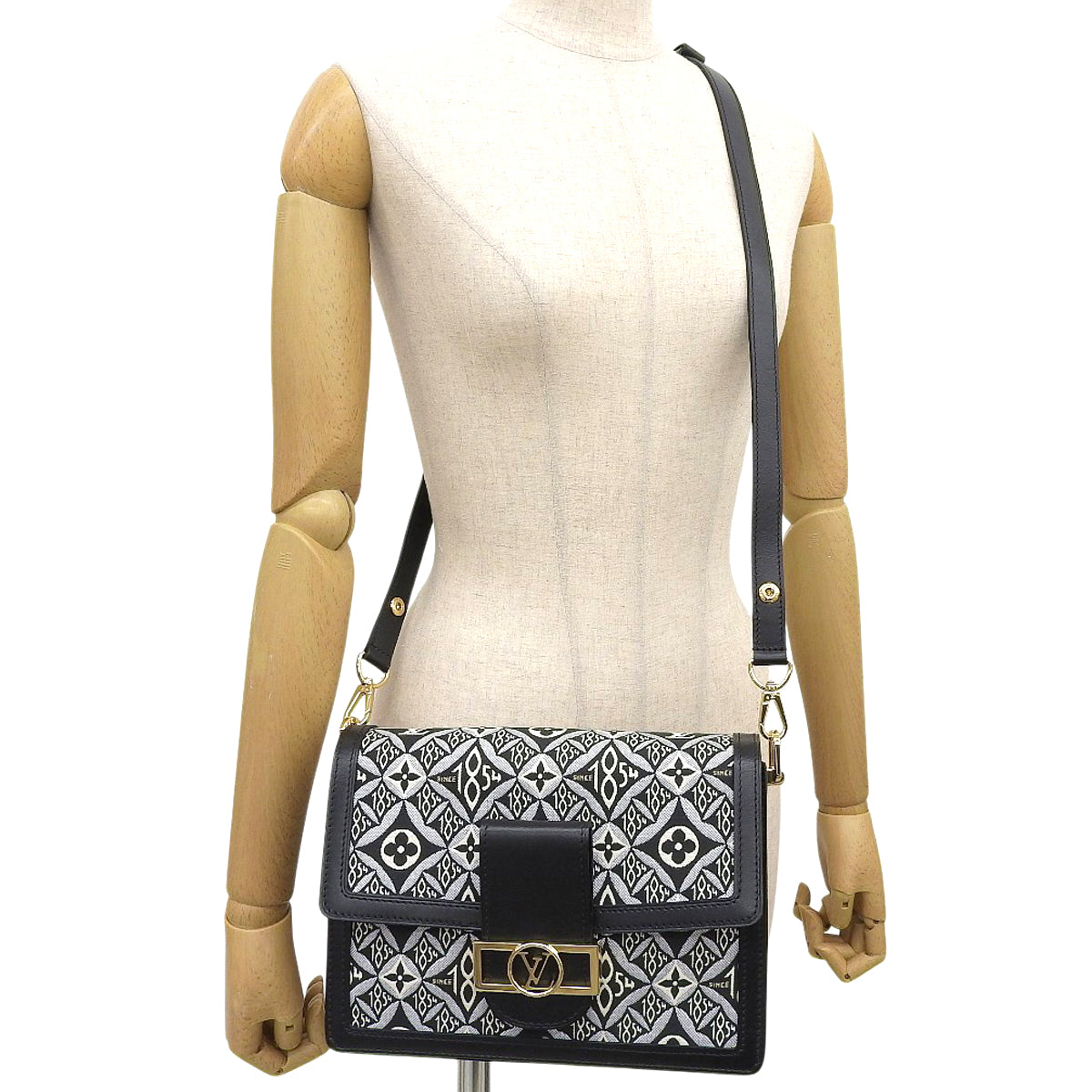 Monogram Jacquard Since 1854 Dauphine MM Black M57211