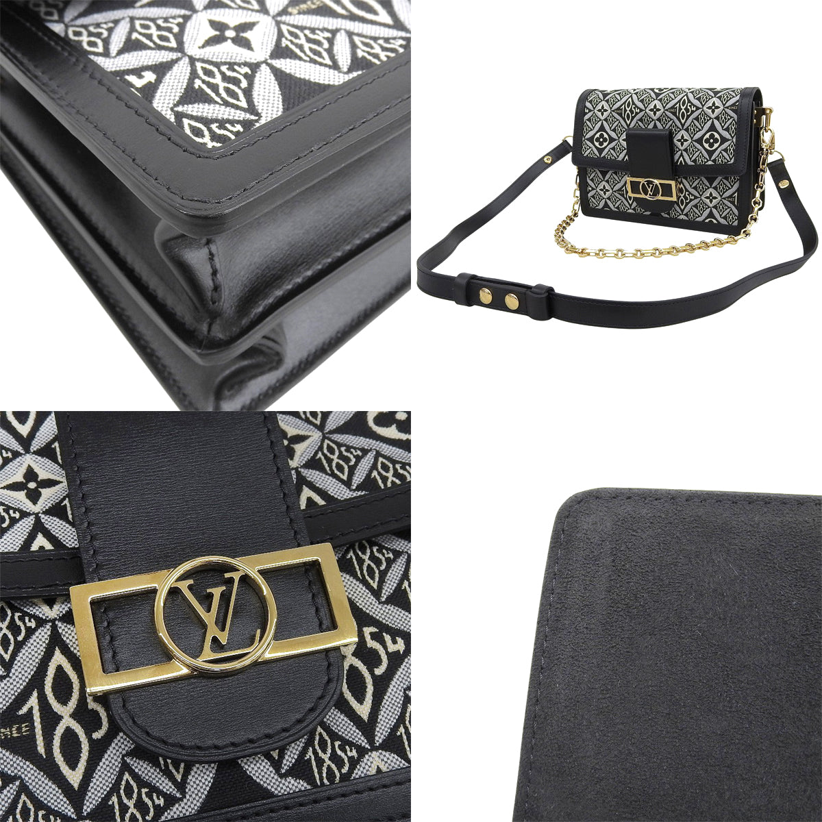 Monogram Jacquard Since 1854 Dauphine MM Black M57211