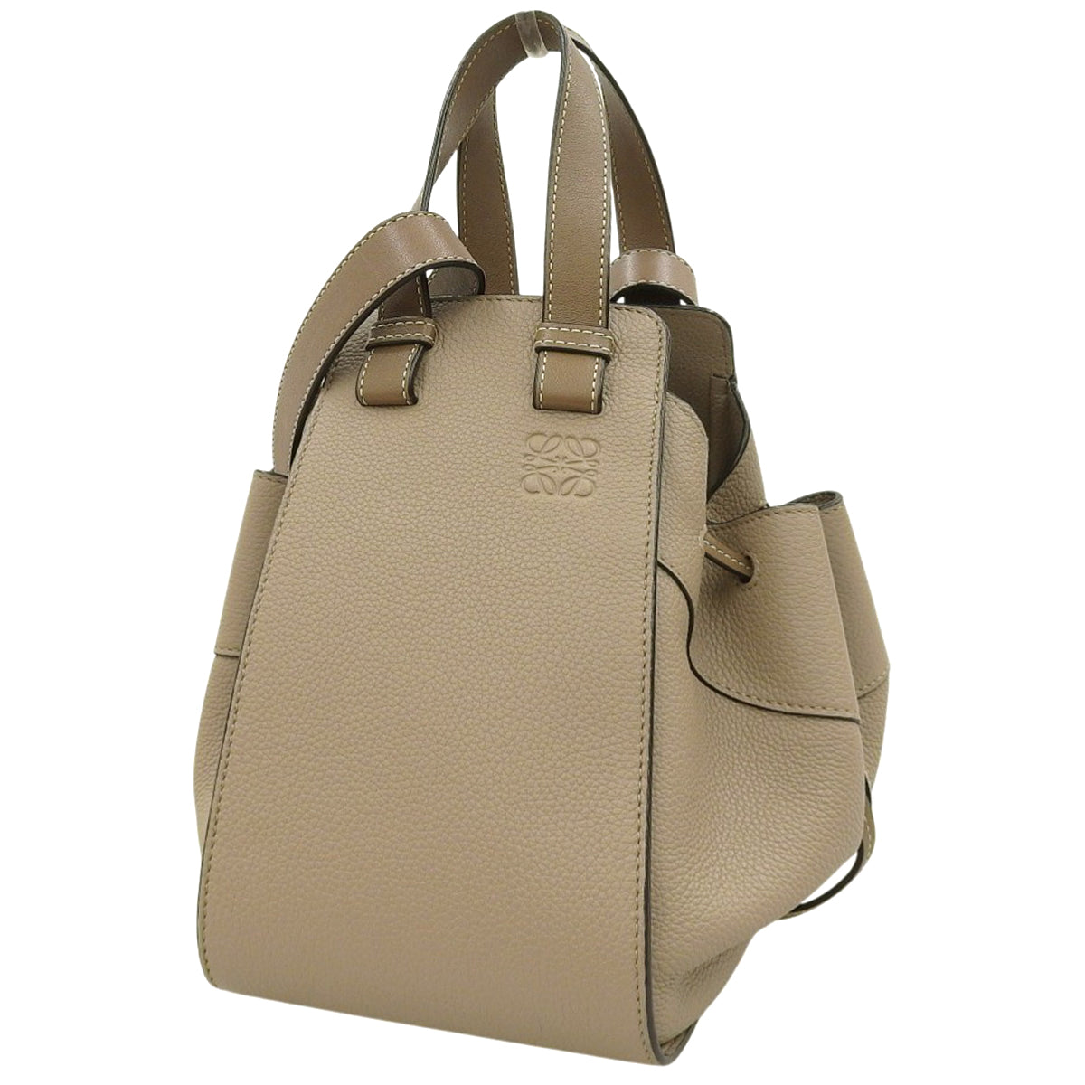 ハンモック ドローストリング スモール カーフ ベージュ ブラウン A538V07X15