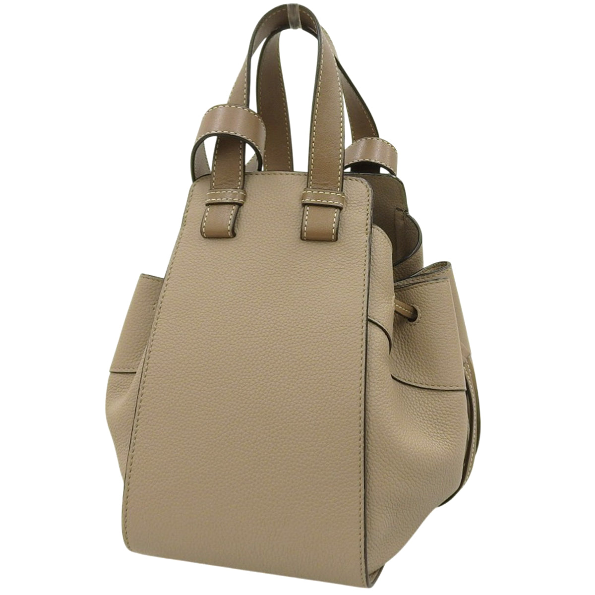 ハンモック ドローストリング スモール カーフ ベージュ ブラウン A538V07X15