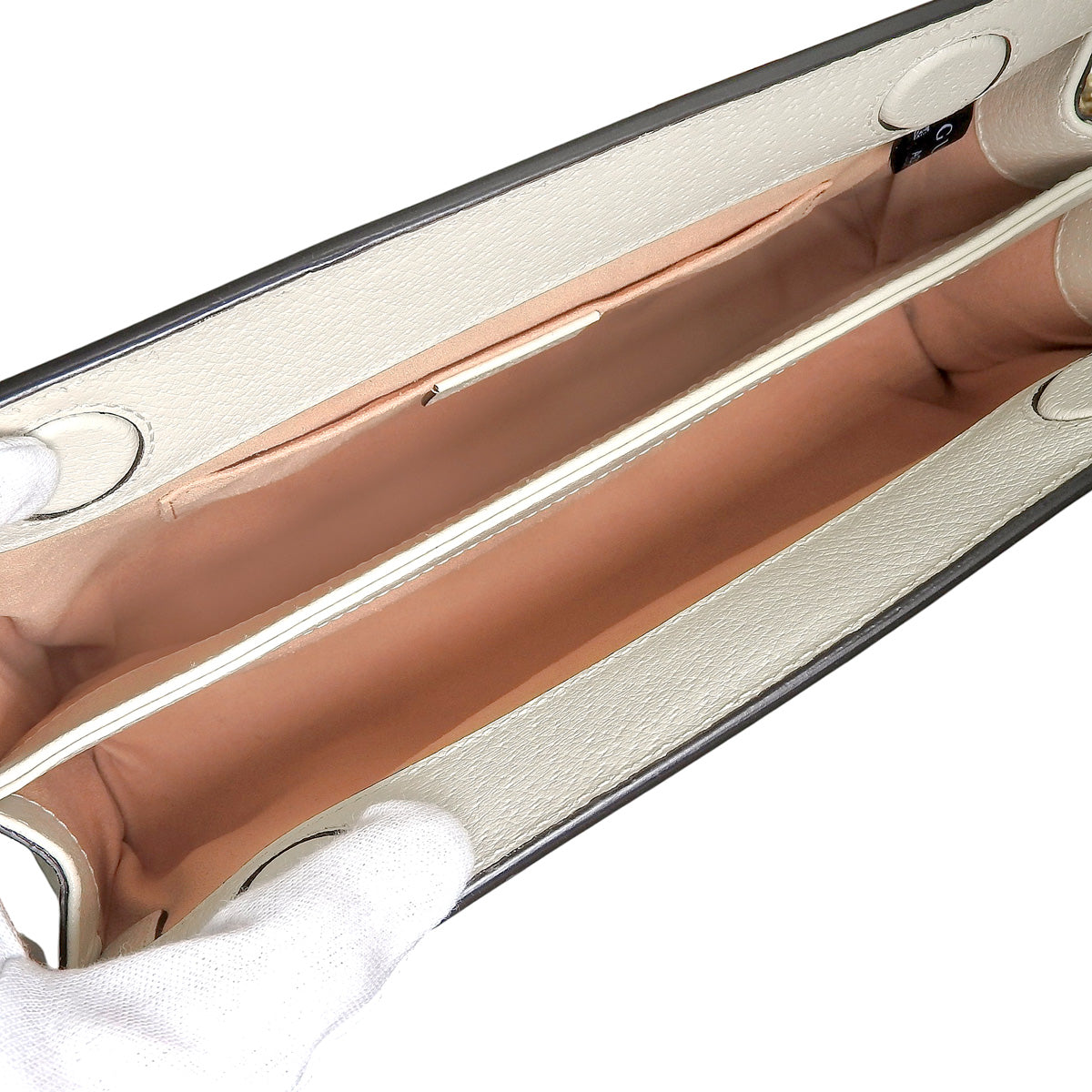 オフィディア GGフローラ スモール チェーンショルダーバッグ ホワイト マルチカラー 503877