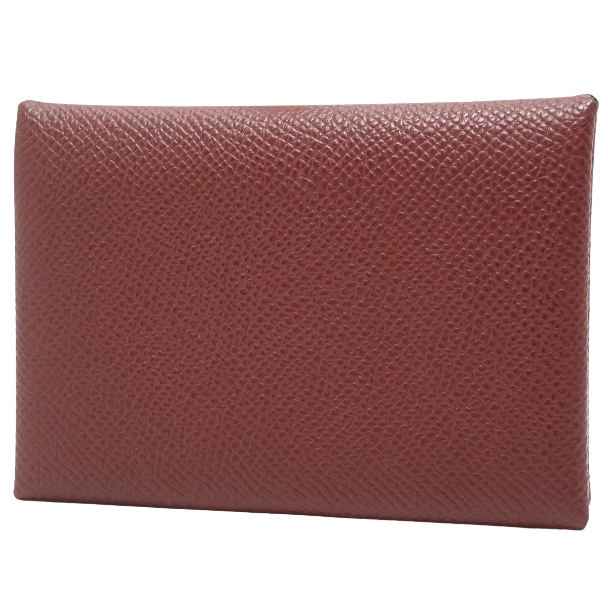 Calvi Duo Veau Epsom Rouge Ash Silver Hardware B stamp