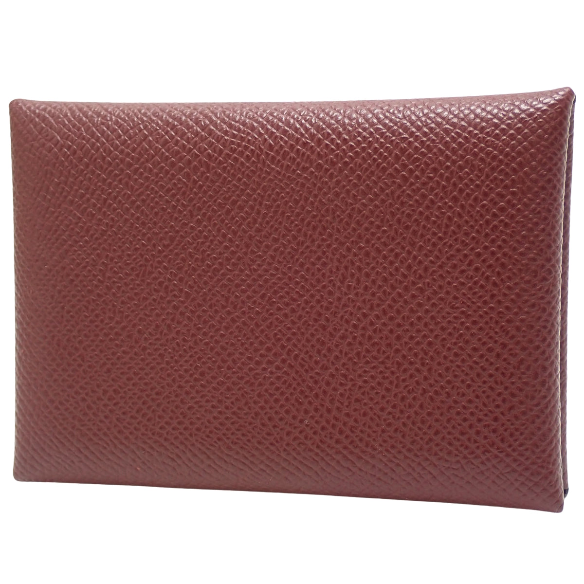 Calvi Duo Veau Epsom Rouge Ash Silver Hardware B stamp