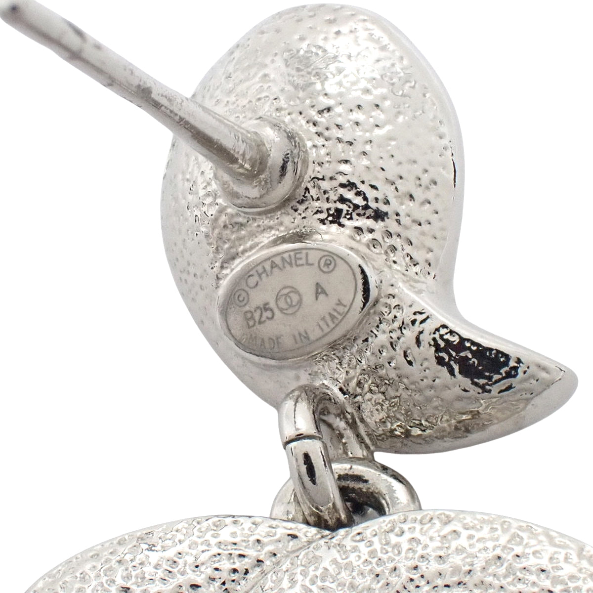 ココマーク ラインストーン スウィング ピアス メタル